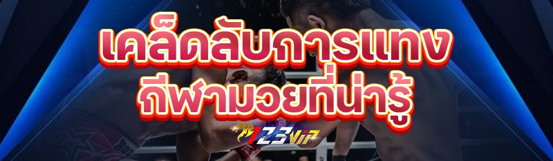 เคล็ดลับการแทงกีฬามวยที่น่ารู้